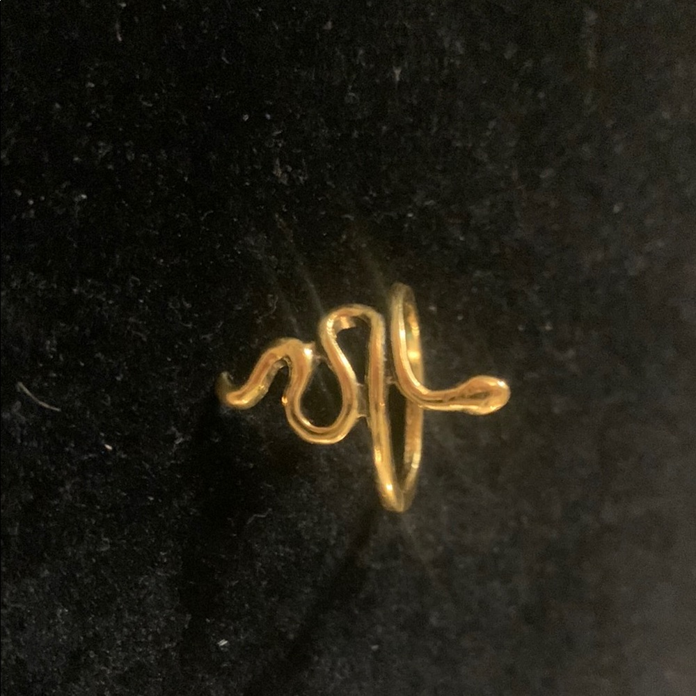 Gold Snake Ring - Picture 2 of 2